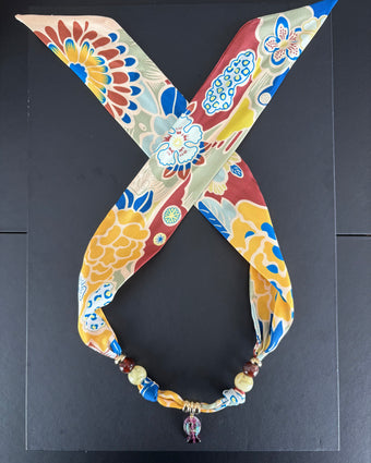 Lucky Fish Scarf Necklace - Banana Split