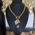 Mixed Metal Charm Lock Necklace