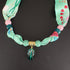 Lucky Fish Scarf Necklace- Mint Julip
